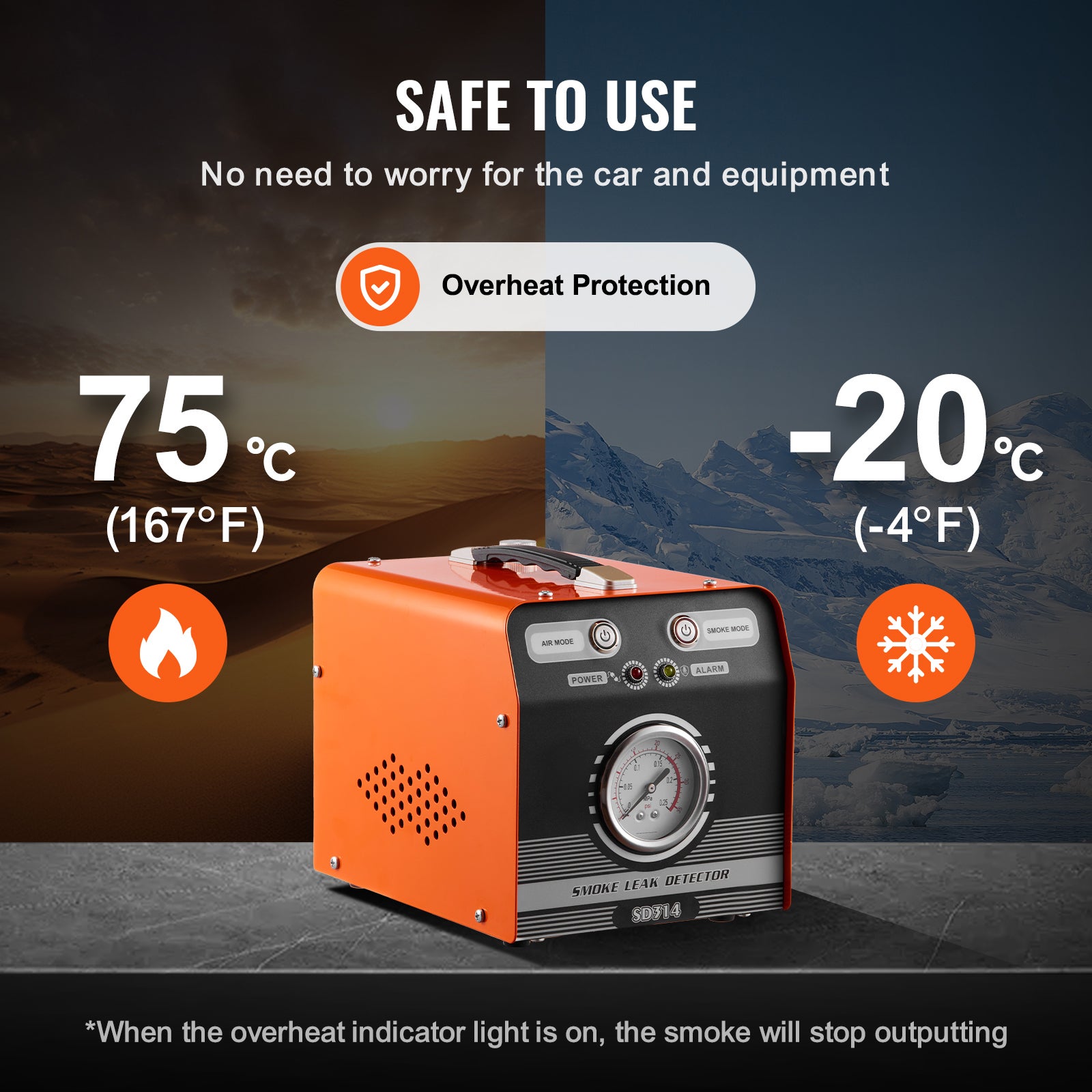 Détecteur de fuites automobile,SucceBuy pompe à air et manomètre,double mode pour tests de vide,carburant et canalisation - 8