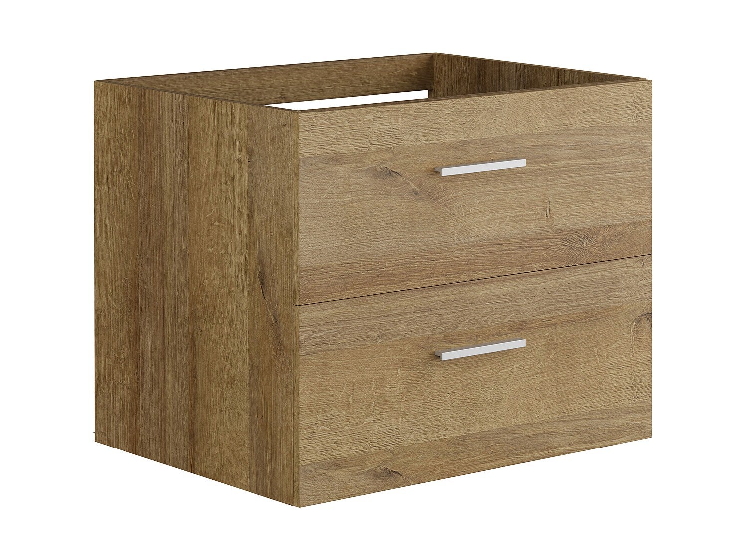 Meuble de salle de bain suspendu avec simple vasque - Coloris naturel clair - 60 cm - KAYLA - 6