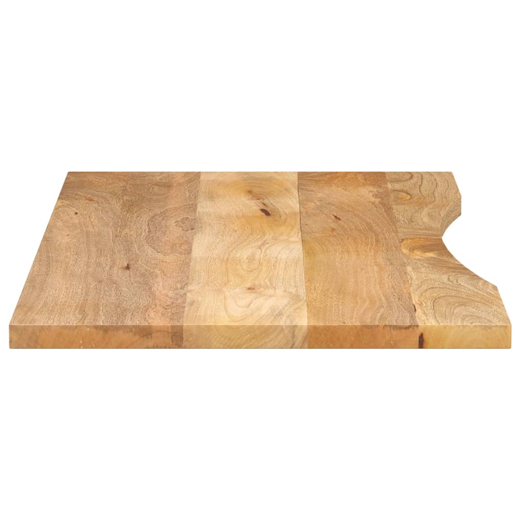 Maison Exclusive - Dessus de bureau avec courbe 120x50x2,5 cm manguier massif brut - 4