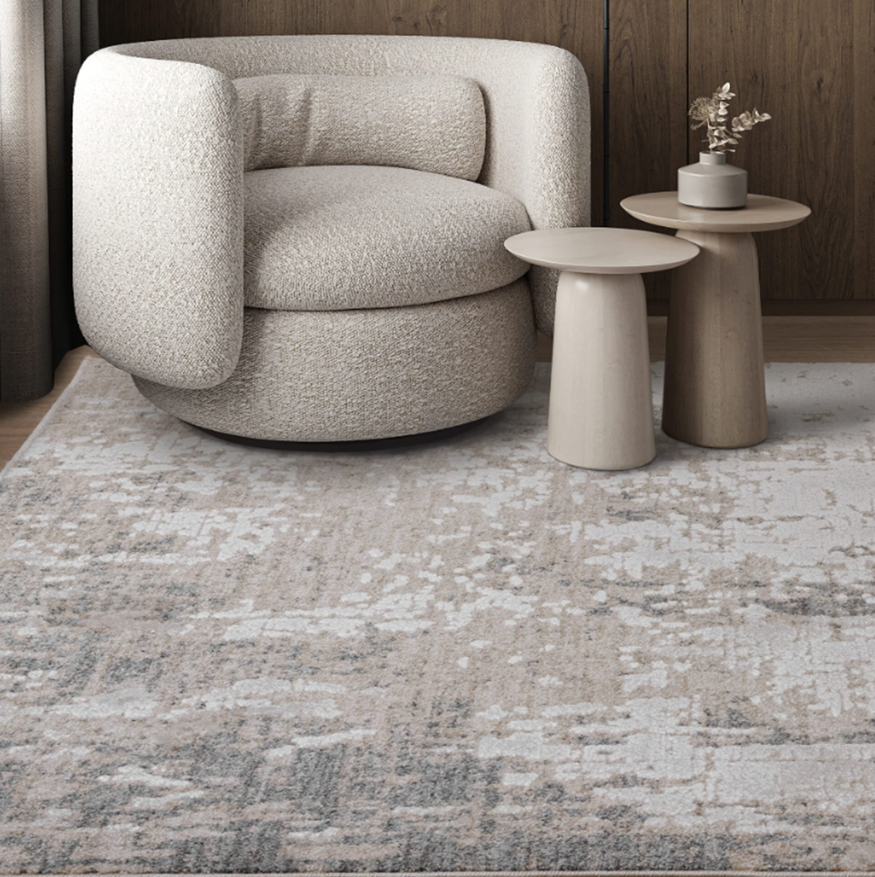 Tapis tissé plat moderne Gris 160x240 cm - 2
