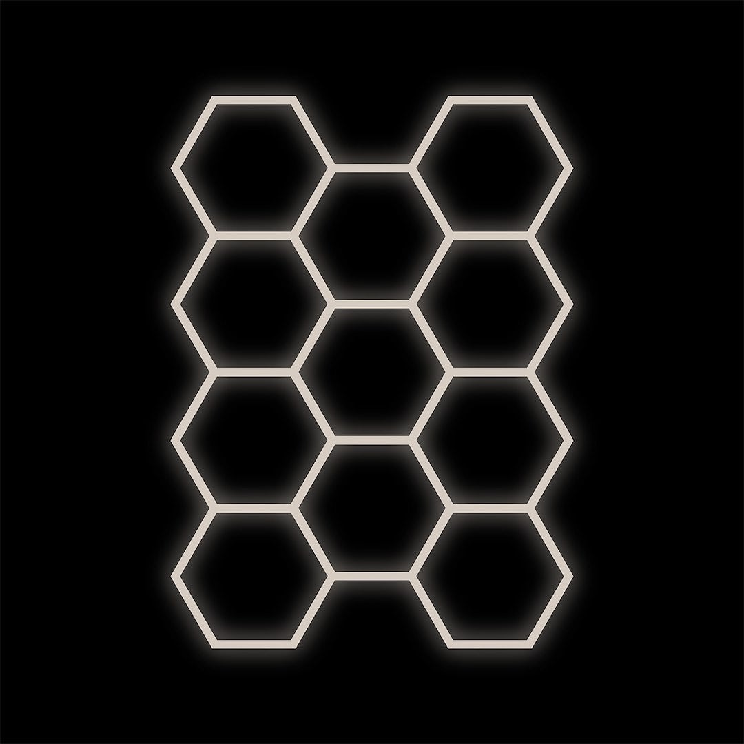 Lampa sufitowa LED HEXAGON 322W neutralna 30360lm aluminium czarno-biała wym:4x229x315cm IP20 IdeaLED - 3
