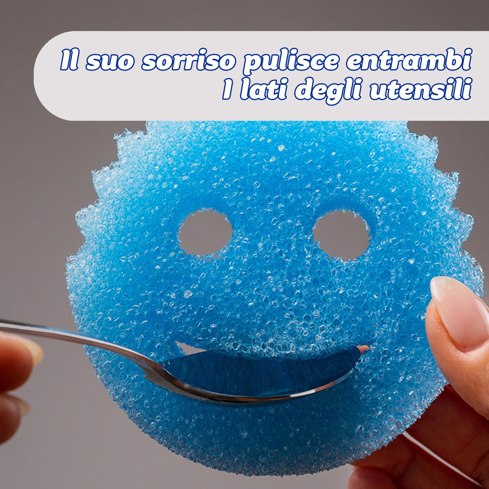Scrub Daddy Colors Spugna Piatti Lavabile, Spugne Cucina e Bagno, Spugnette Lavapiatti Non Graffia con Design Morbido e Compatto FlexTexture, Lavabile - 3