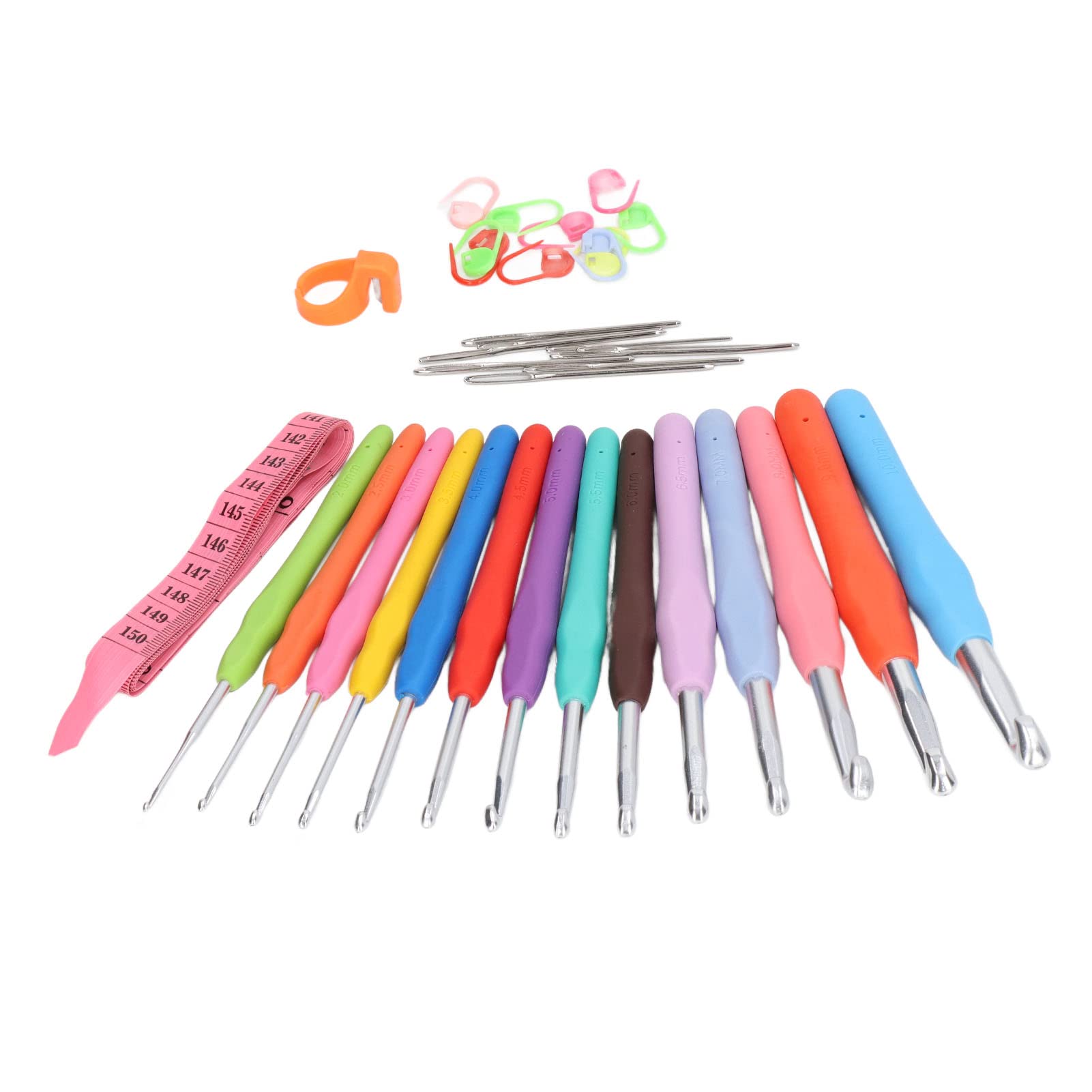 Set 10 Uncinetti Piccoli Da 0.5mm A 2.75mm - Con Manico Morbido, Per Lavori A Maglia E Pizzo - Foto 6