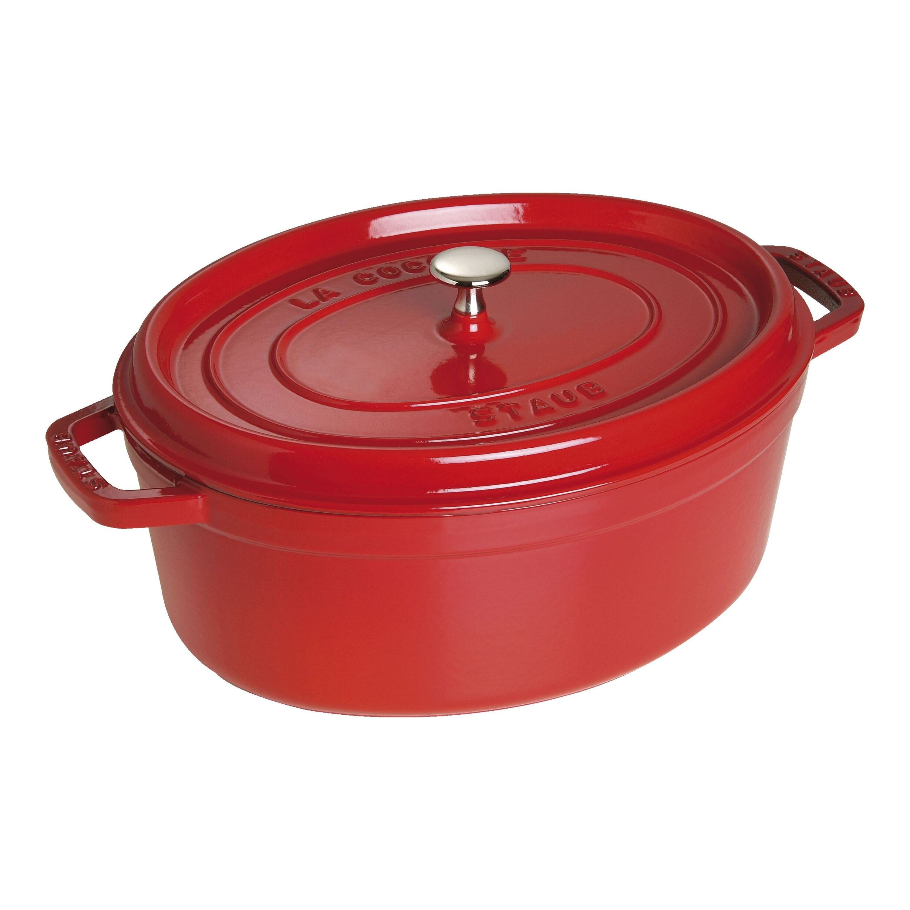 STAUB LA COCOTTE 赤 鍋 27cm Staub La Cocotte Ovale Ghisa 27cm Ciliegia | Leroy Merlin