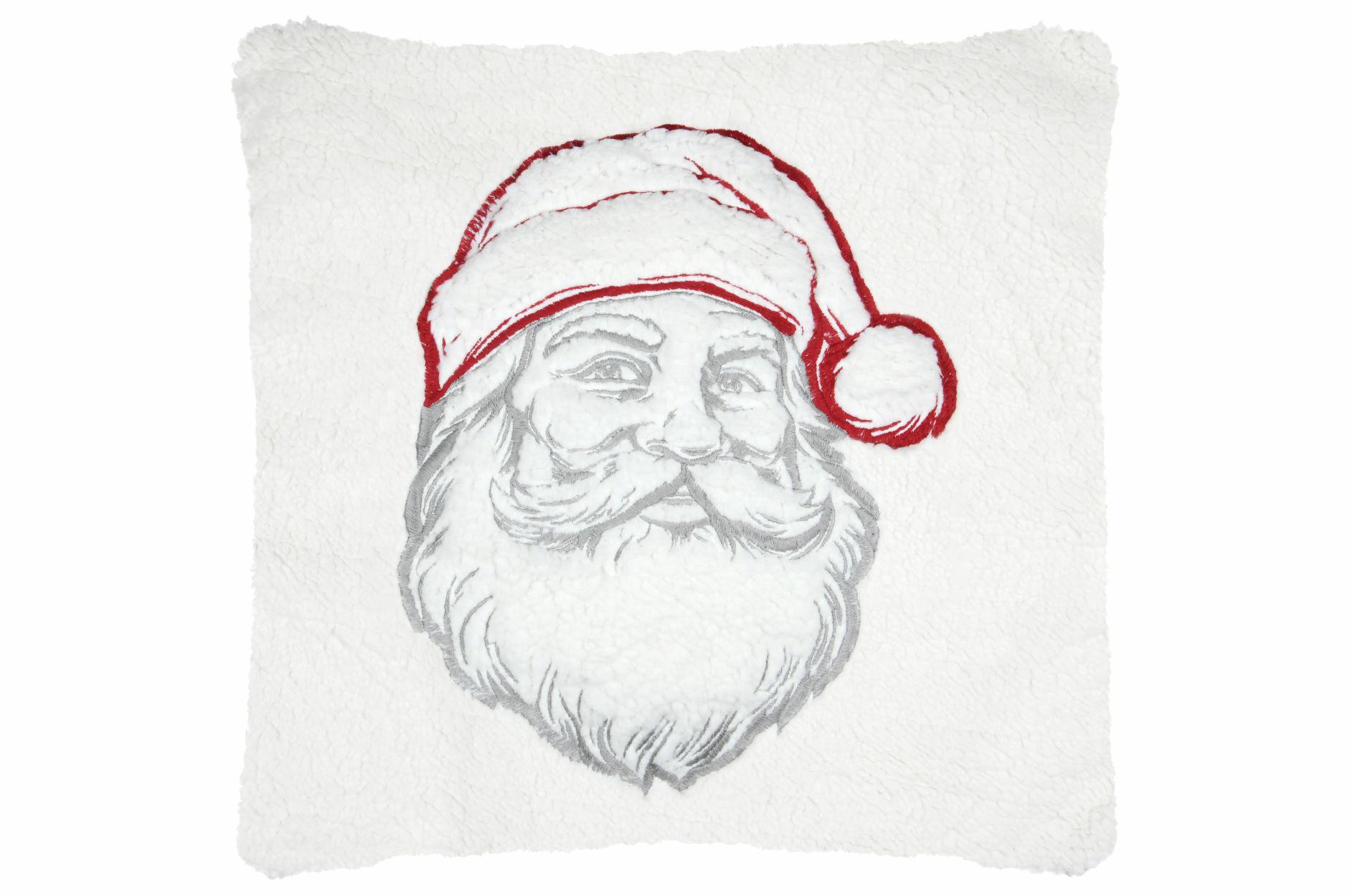 Poduszka Noel STOF biało-czerwona Mikołaj 45x45 cm 1 szt.