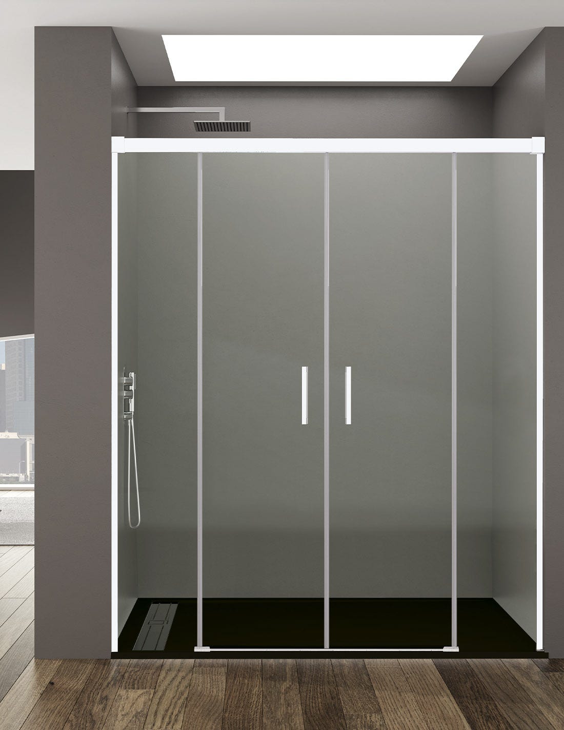 doporro Cabine de Douche Noir en Angle Transparent 70x70cm Paroi de Douche Hauteur de 190cm Portes Coulissantes Montage Réversible Receveur de Douche Inclus Ravenna16K-Plus doporro Cabine de Douche Noir en Angle Transparent 70x70cm Paroi de Douche Hauteur de 190cm Portes Coulissantes Montage Réversible Receveur de Douche Inclus Ravenna16K-Plus