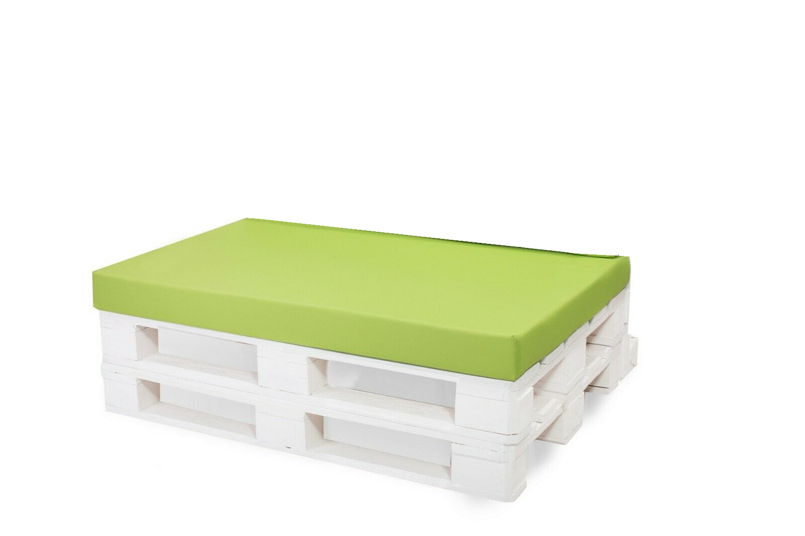 Coussin de palette 120x50x10cm assise, coussin de palette Citron vert