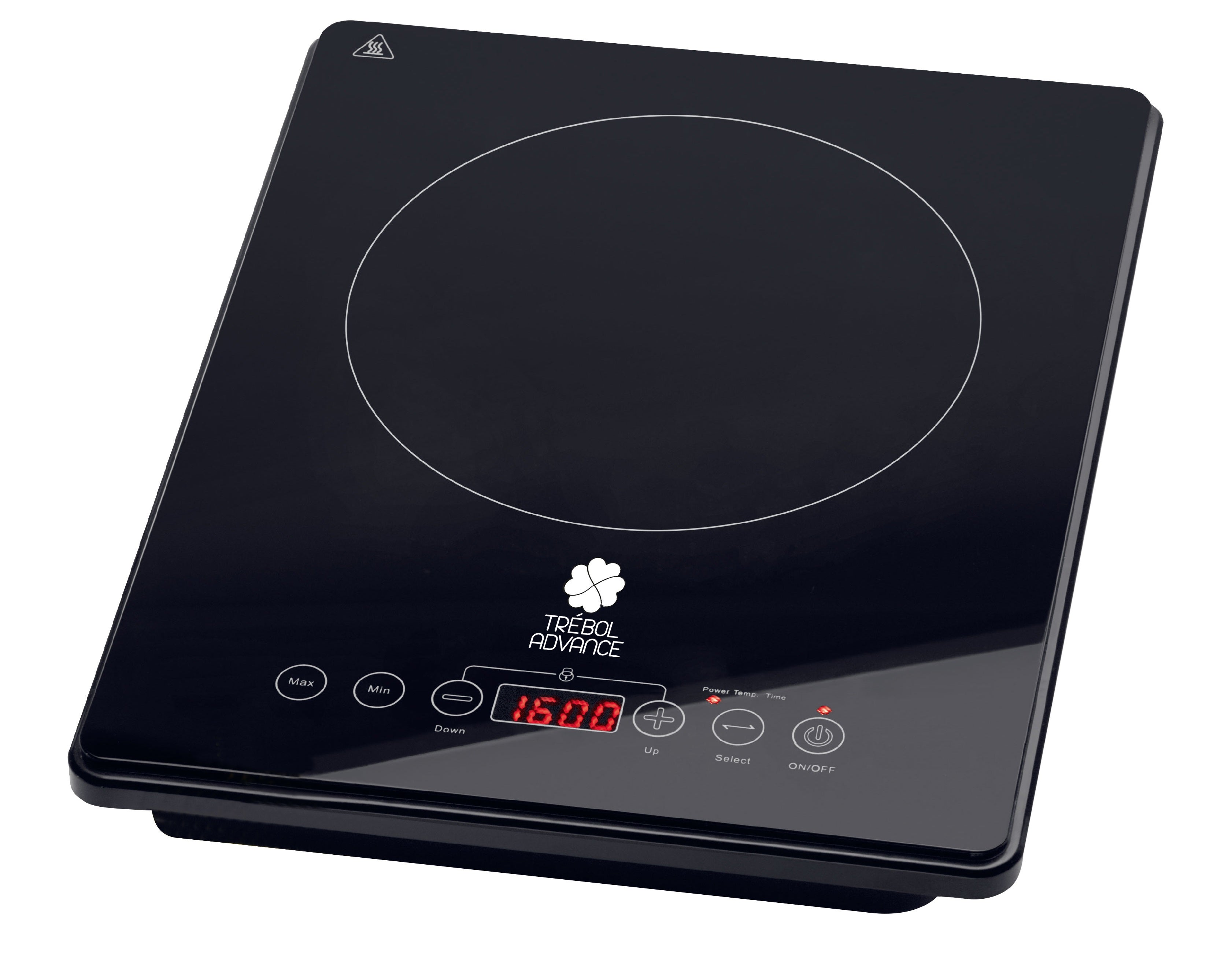 Trébol Advance Placa De Inducción Portátil Eléctrica 2000W Negro , Leroy Merlin
