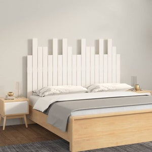 Coavain Tête De Lit Pin Massif Noir 146x100 Cm – Style Rustique & Tendance, Bois Naturel, Chambre Élégante