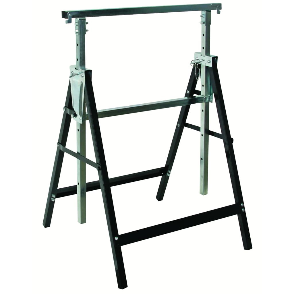 Toolland - Tréteaux métalliques réglables en hauteur - Max. 180kg - 81cm à 130cm - 8