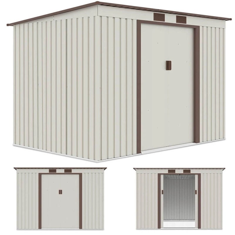 Domek Narzędziowy Ogrodowy OREGON 261x181cm Beige - Hardmaister