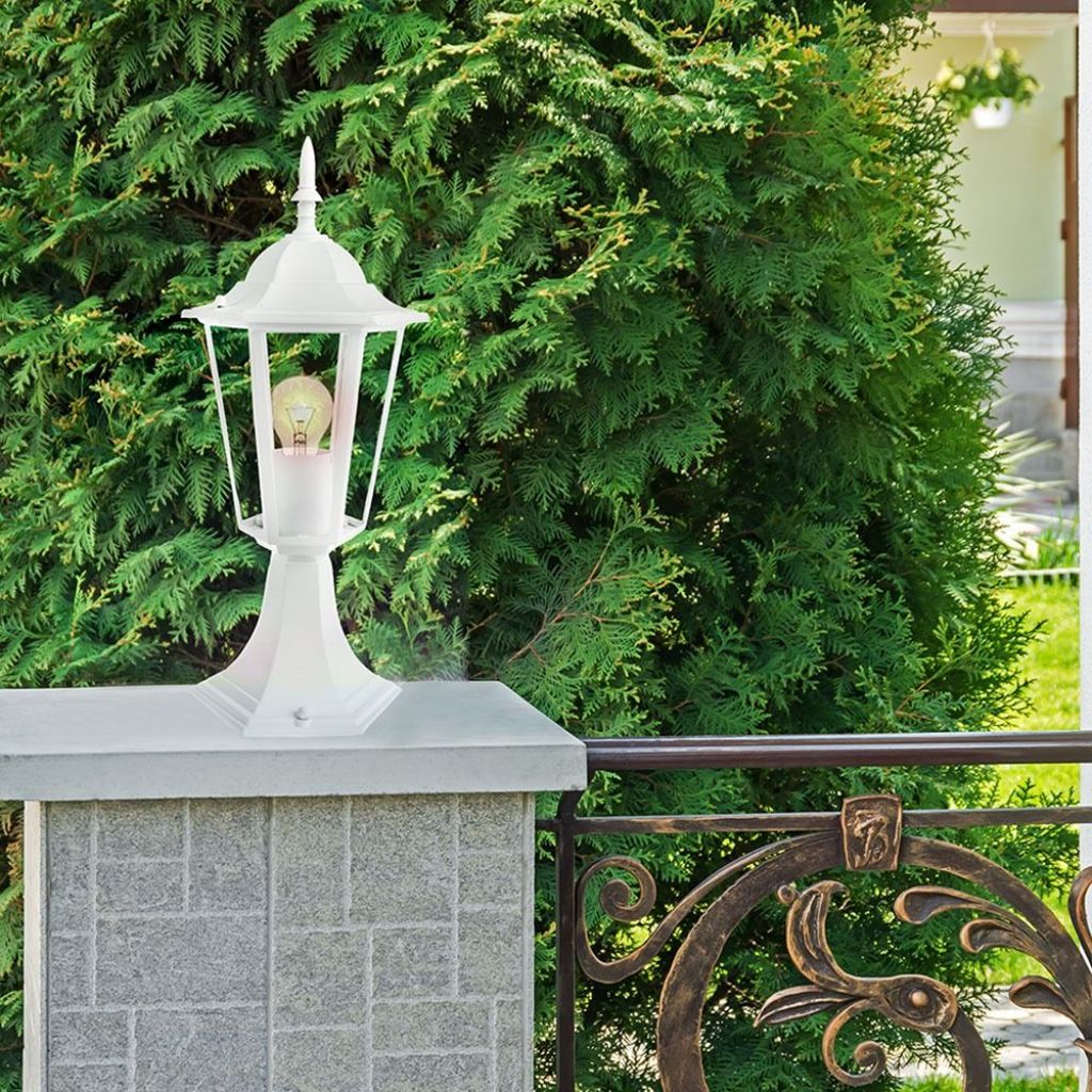 Lampada LED da Terra a Lanterna con Portalampada E27 (Max 60W) Colore Bianco l: 403mm IP44 - 5