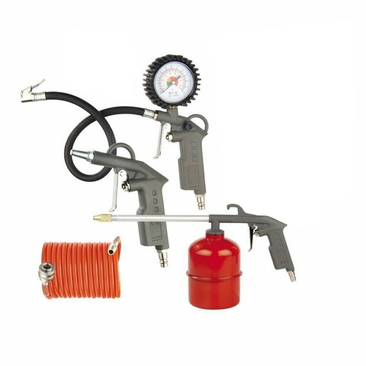 MELPRISU Kit 17 Pezzi Utensili Per Aria Compressa - Tubo In PVC E Accessori Per Compressore