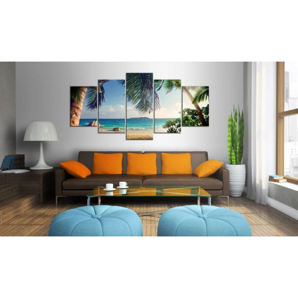 Tableau Under palm trees 200x100 cm - 2