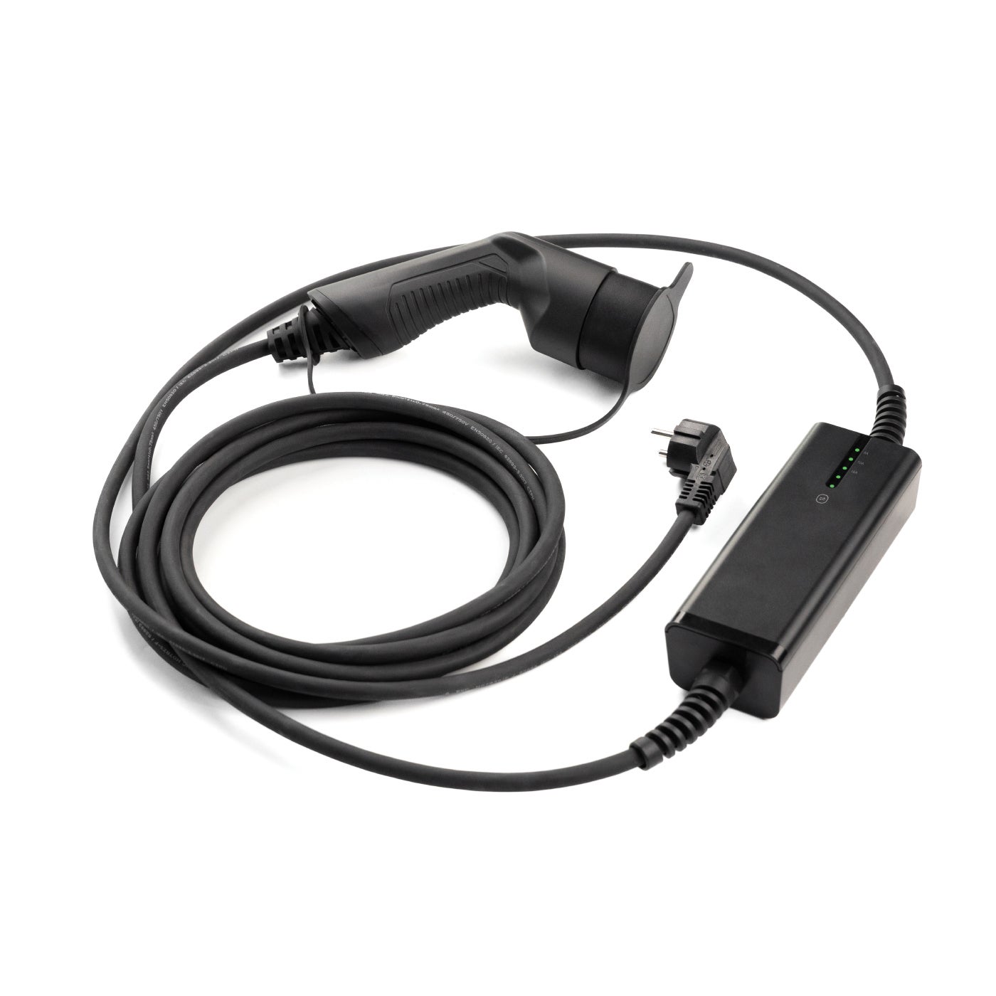 Przenośna ładowarka Alcapower do aut elektrycznych 16A 250V Typ 2, regulowana moc do 3,68kW, zintegrowany kabel 5m