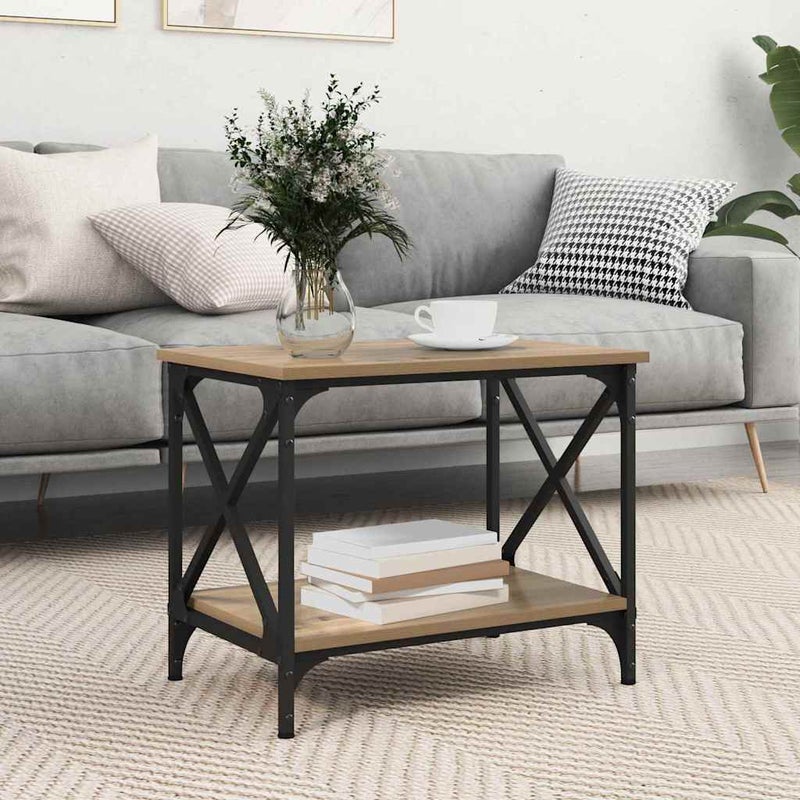 Stolik boczny Dąb rzemieślniczy 55 x 38 x 45 cm vidaXL