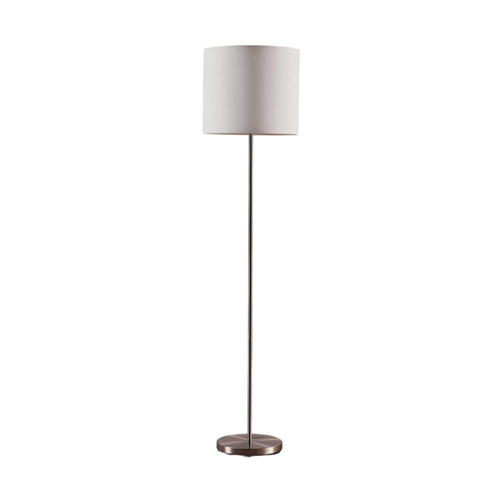 Lindby lampe sur pied Parsa, blanc, textile, hauteur 167cm, E27 ...
