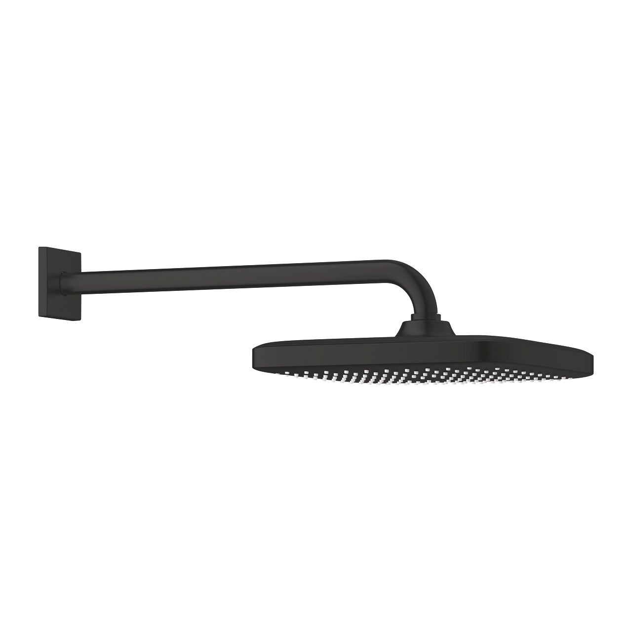 Palarie de dus Grohe 266872430, Dus fix Tempesta Cube 250, montaj pe perete, pentru un dus confortabil zilnic, negru