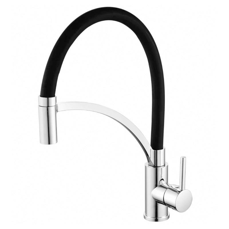 Mosiężna obrotowa bateria kuchenna 360 stopni z wyciąganą wylewką o wysokości 46 cm