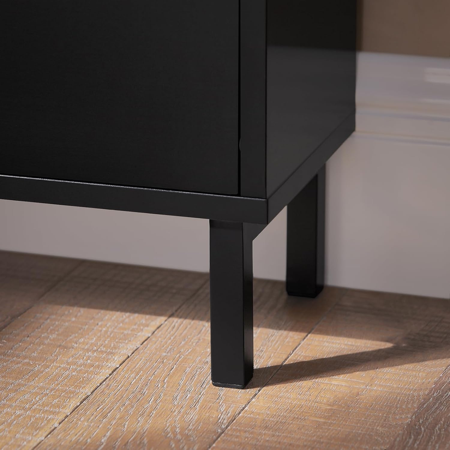 SoBuy Meuble à Chaussures Meuble de Rangement à Chaussures avec 2 Abattants Meuble d'Entrée – Noir, FSR151-SCH - 5
