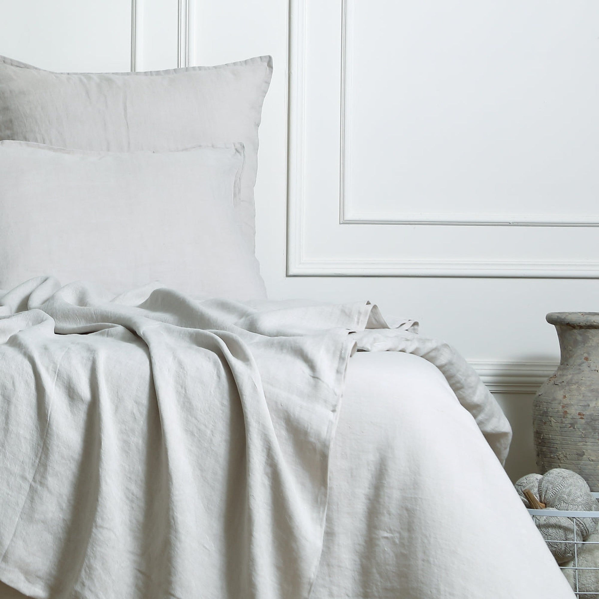 Drap plat 240x300 lin lavé naturel - 3