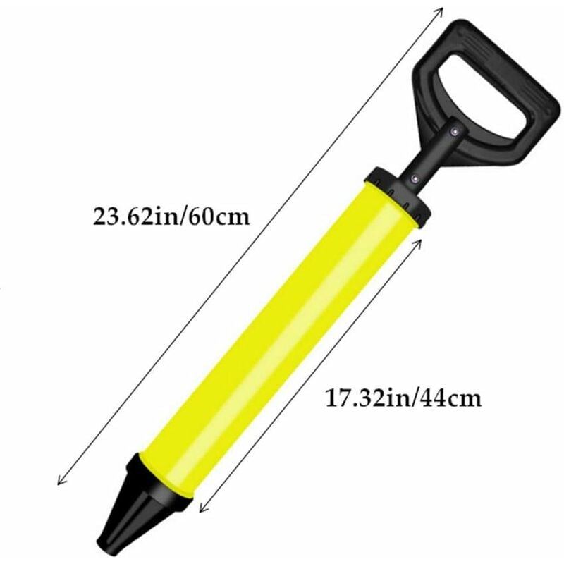 Pistolet à ciment,De Pistolet à Mortier,Pistolet à calfeutrer pulvérisateur mortier Citron Vert Pistolet applicateur,Seringue à mortier + 4 buses - 2