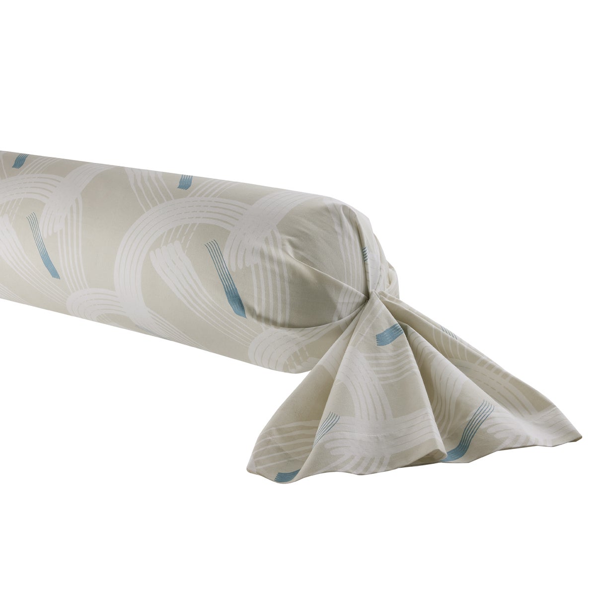 Taie De Traversin Alix En Lyocell - 43x185 Cm - Imprimé Vibrant Fabriqué En France - Motif Naturel