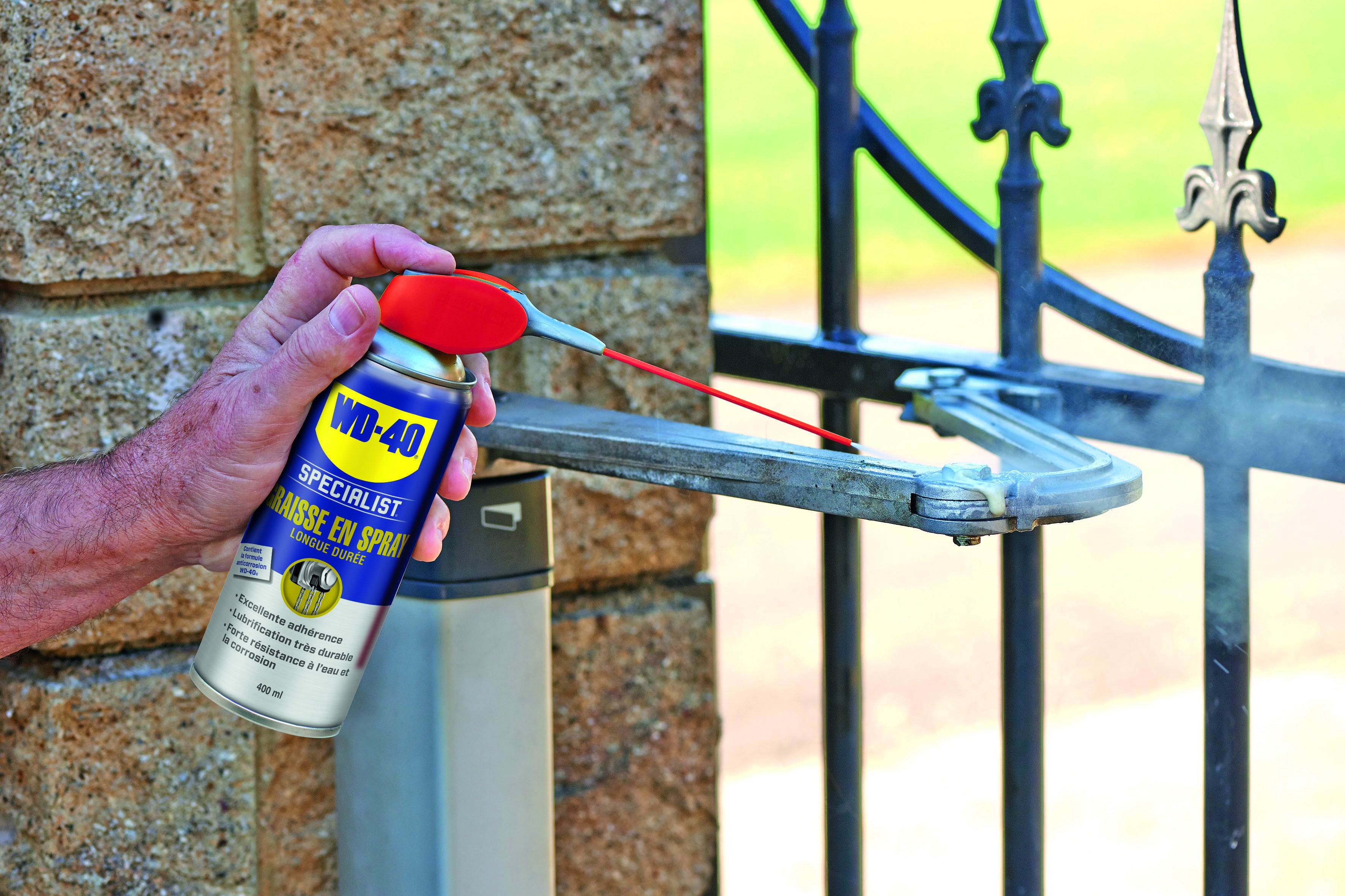 WD40 - Graisse en spray longue durée système professionnel - aérosol de 400ml - 33217 - 6