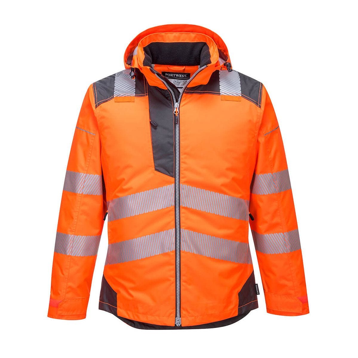 Gilet Da Lavoro Multifunzione Uomo Atlas | Grigio/Arancio | 11 Tasche | Poliestere 600D - Foto 6