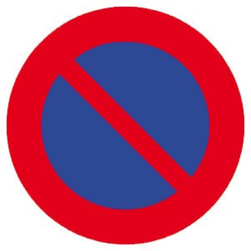 Cartello di parcheggio E1 70cm Bordé Repamine