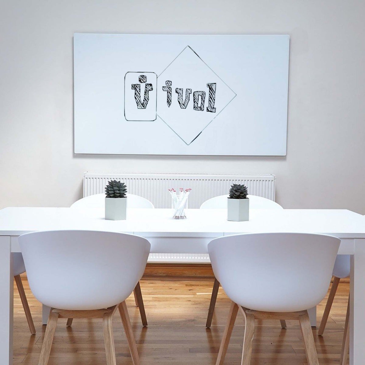 Tableau blanc sans cadre - 100 x 150 cm - 2
