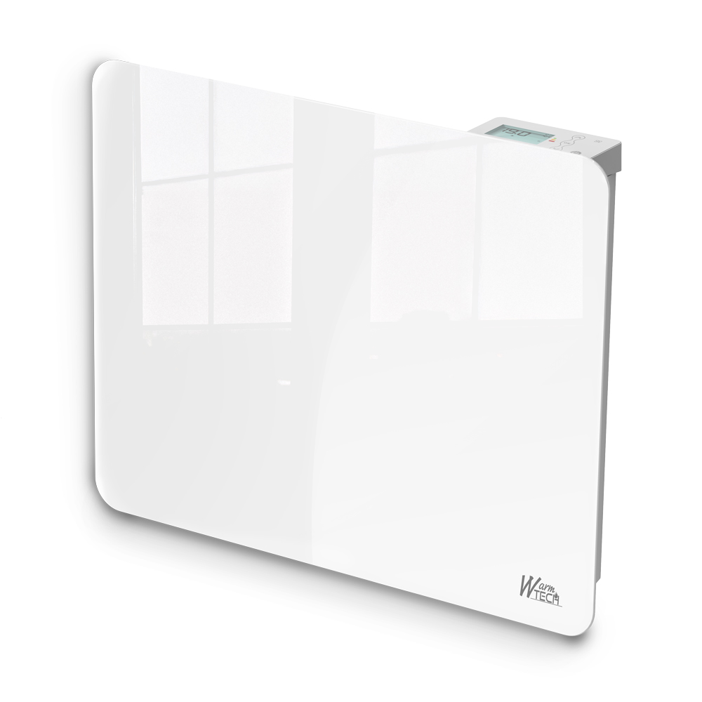 Radiateur inertie céramique avec façade en verre 1000 W IP24 NF — free download