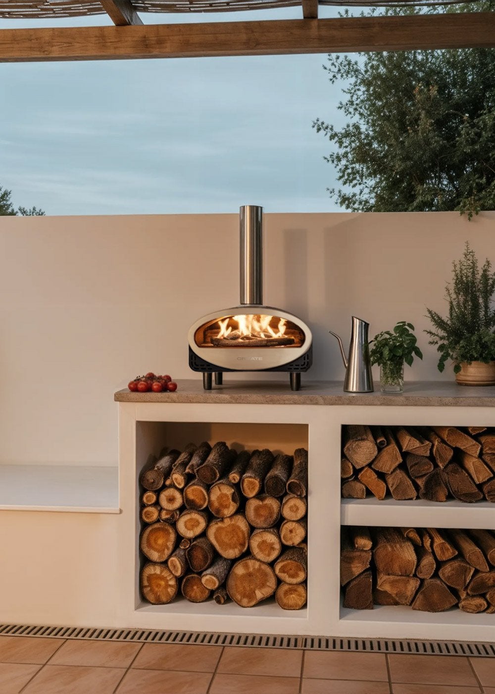 CREATE - PIZZA MAKER ADVANCE - Piec na pellety do pizzy na kamieniu - Noir