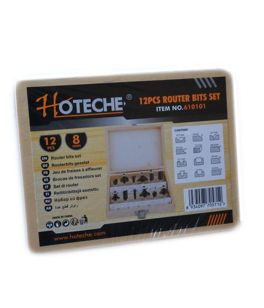 Kit 35 Frese Per Pantografo A Gambo 6 Mm - Ideale Per Hobbisti E Professionisti Del Legno