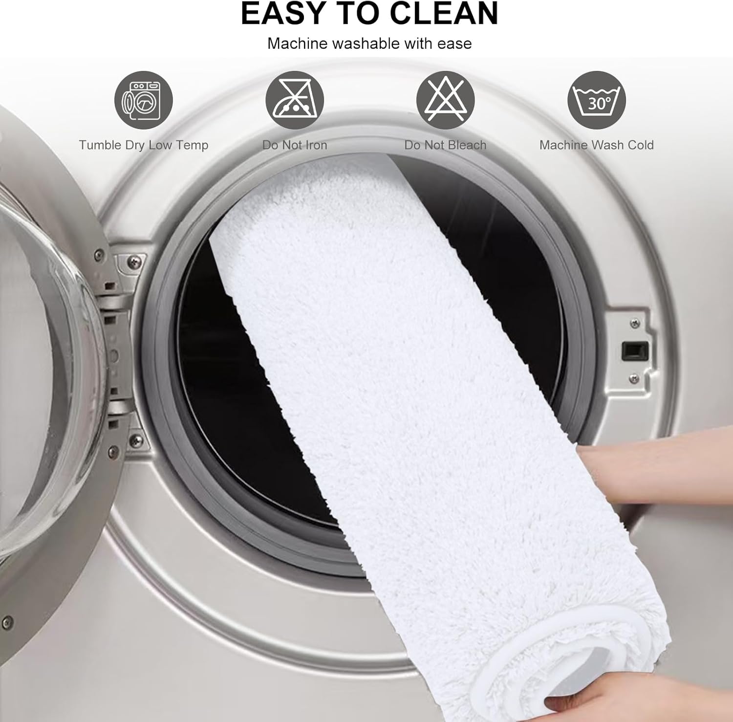 Tapis de Bain 40 x 60 cm, antidérapant, Doux, Absorbant l'eau, en Microfibre, pour la Salle de Bain, Lavable en Machine, pour Baignoire - 5
