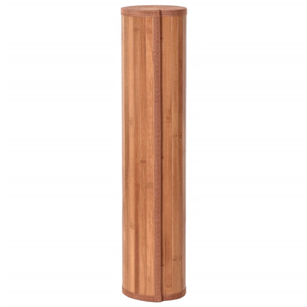 Tapis rectangulaire marron 60x1000 bambou - 3
