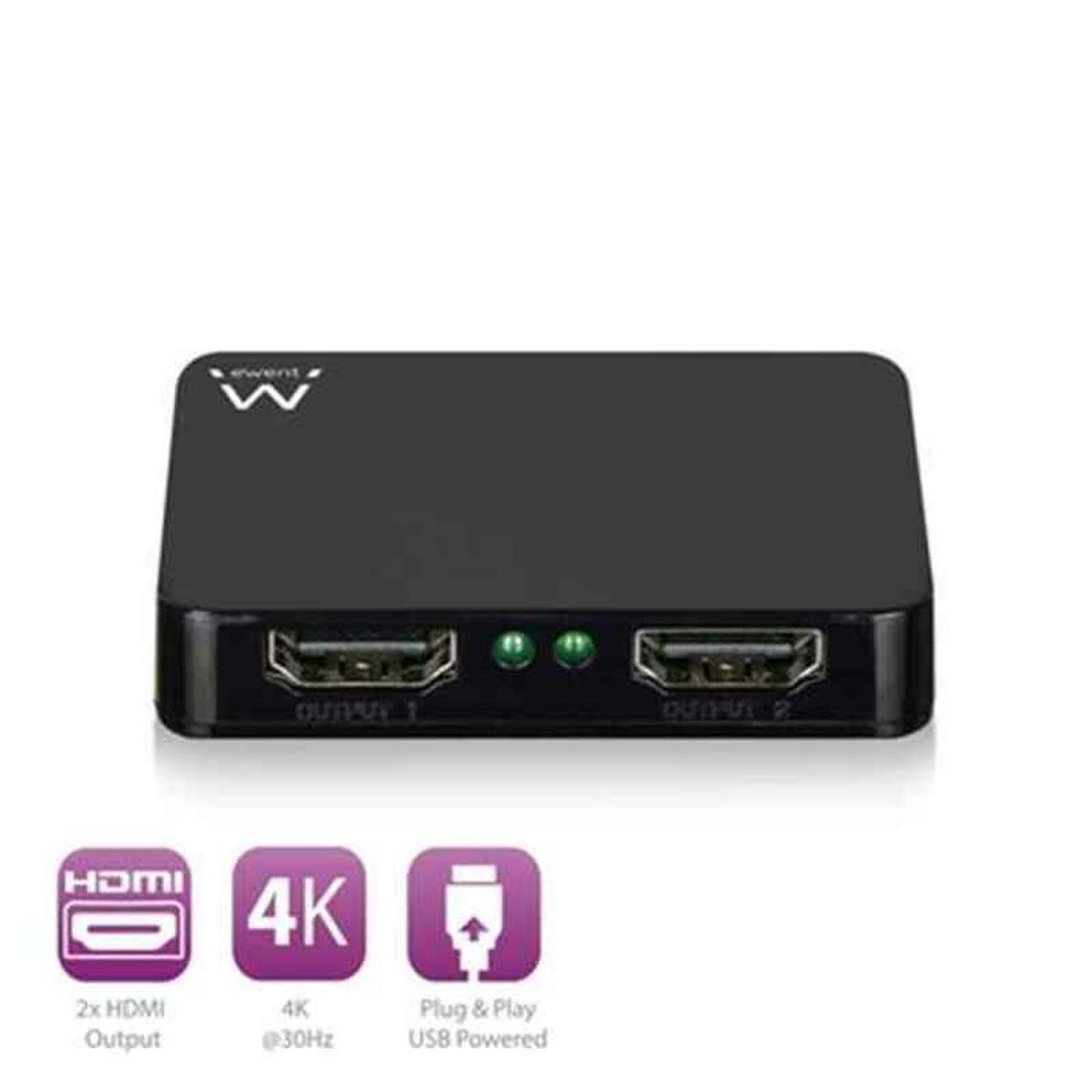 Ewent HDMI Splitter 1x2 4K - Imagen 3