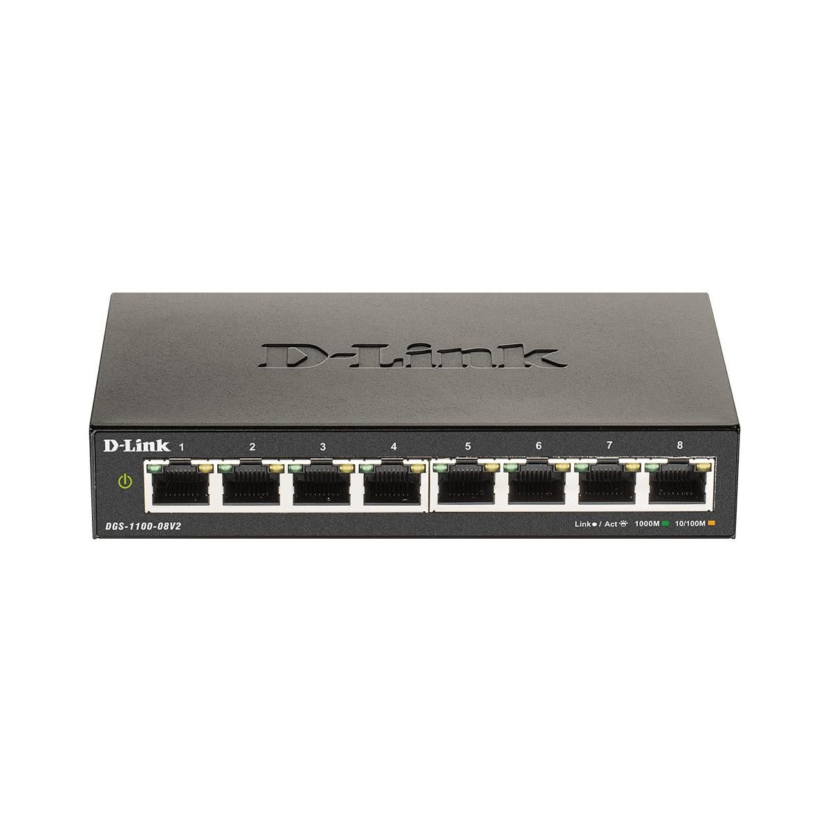 D-Link Dgs-1100-08V2 Gestionado L2 Gigabit Ethernet (10/100/1000) Negro , Leroy Merlin