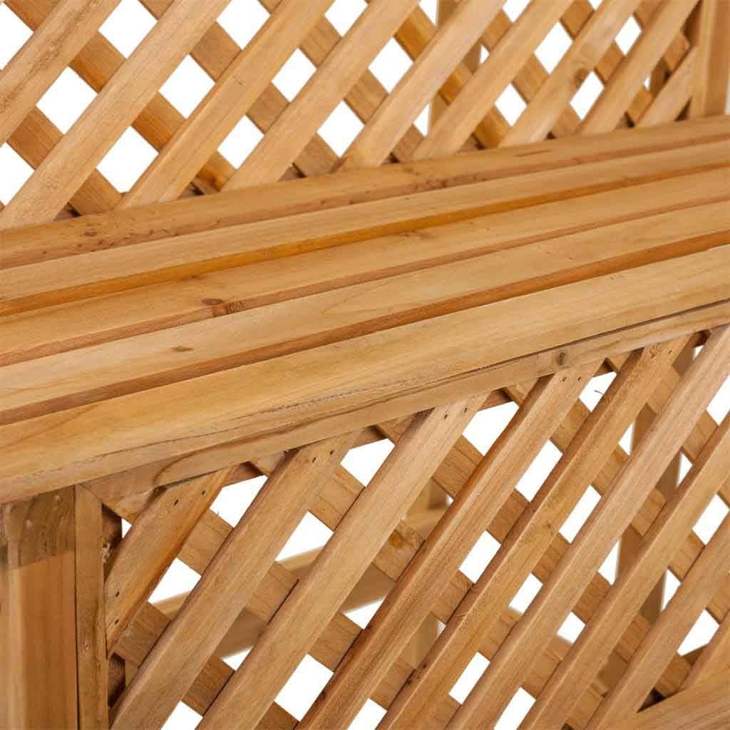 Chariot présentoir en bois marron avec ardoise 70x71x116h - 7