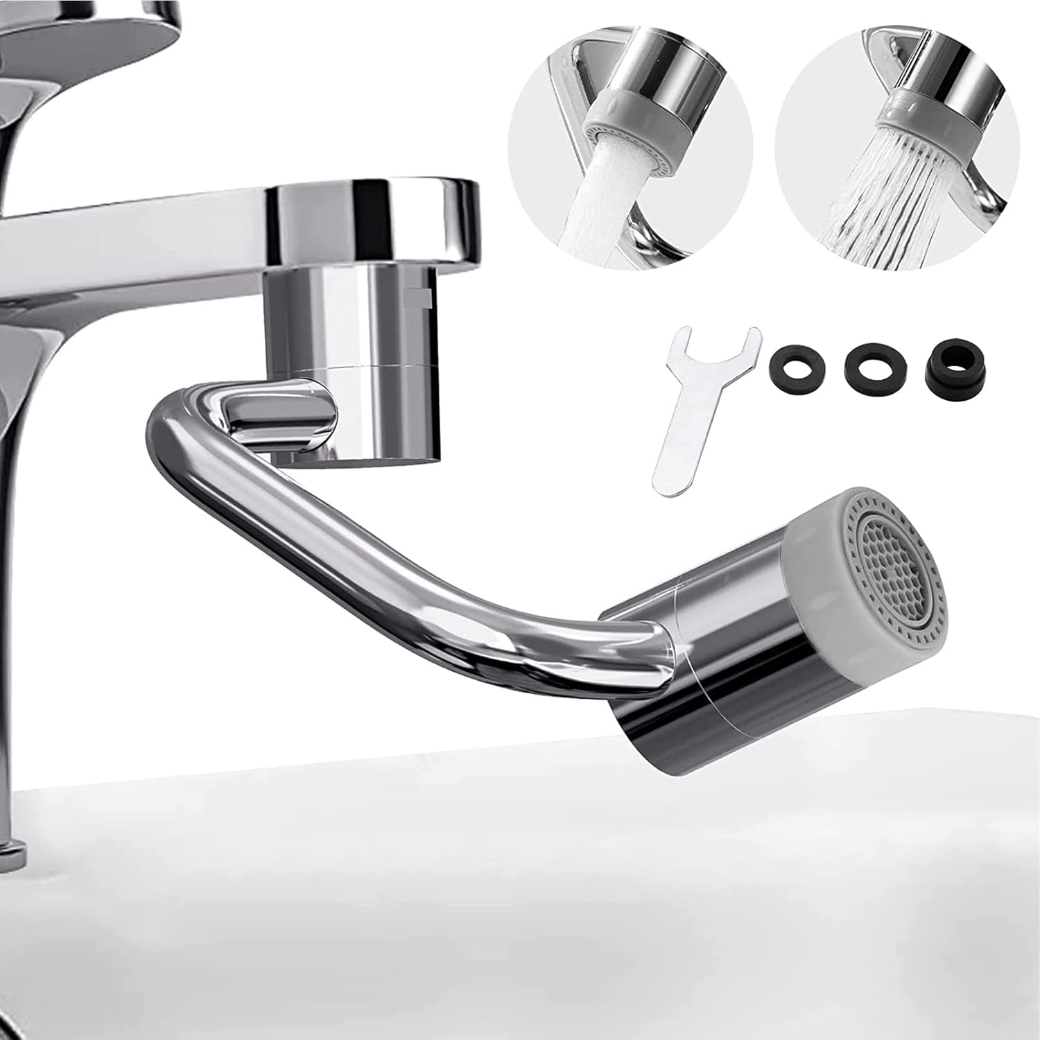 Aerator universal pentru robinet, prelungitor rotativ pentru robinet, aerator pentru robinet, mod cu filet mm