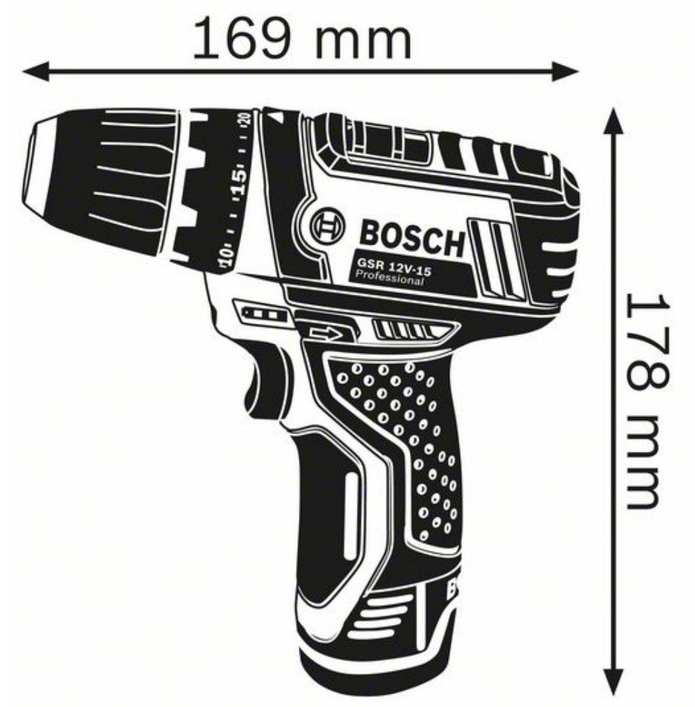 FURADEIRA PARAFUSADEIRA LI 2V 2B 10MM BSA - 12 V - 6
