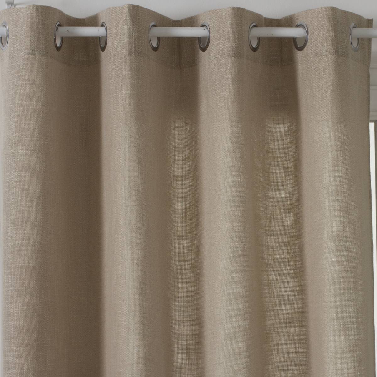ATMOSPHERA Tenda Leon In Lino Effetto Beige - 140x260 Cm - Per Soggiorno E Camera Da Letto