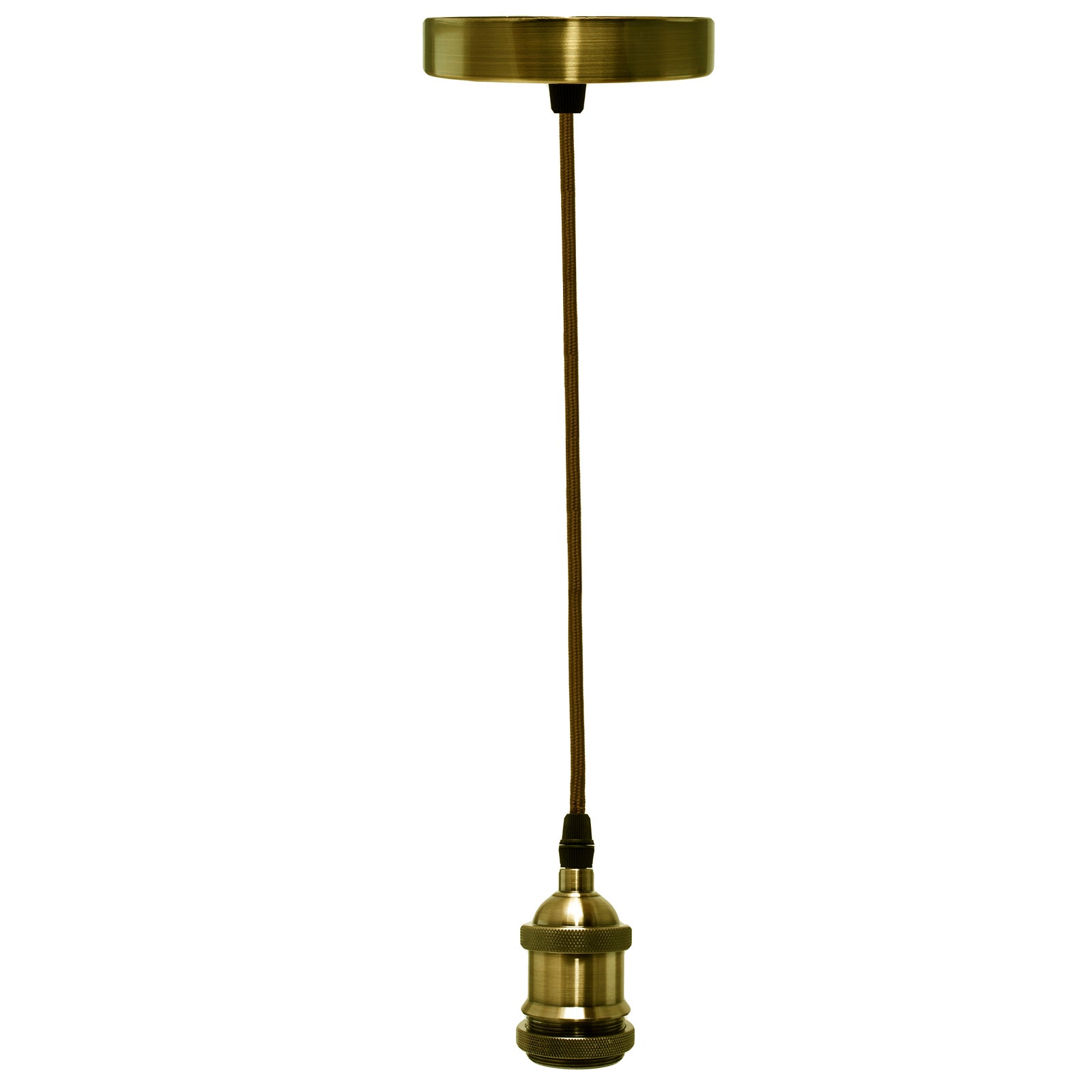 Portalámparas Vintage E27 Colgantes - 4 Unidades, Cable De 100 Cm Ajustable, Color Dorado, Para Iluminación De Techo