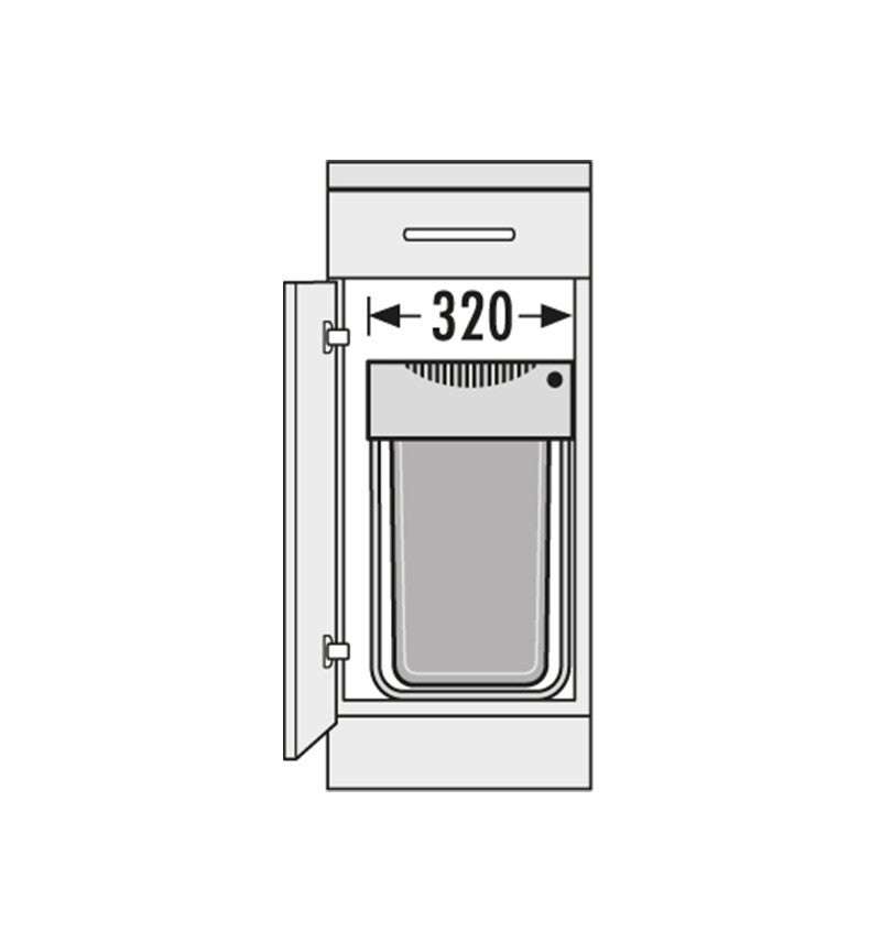 Poubelle de cuisine encastrable 40L Hailo Easy Cargo - 5