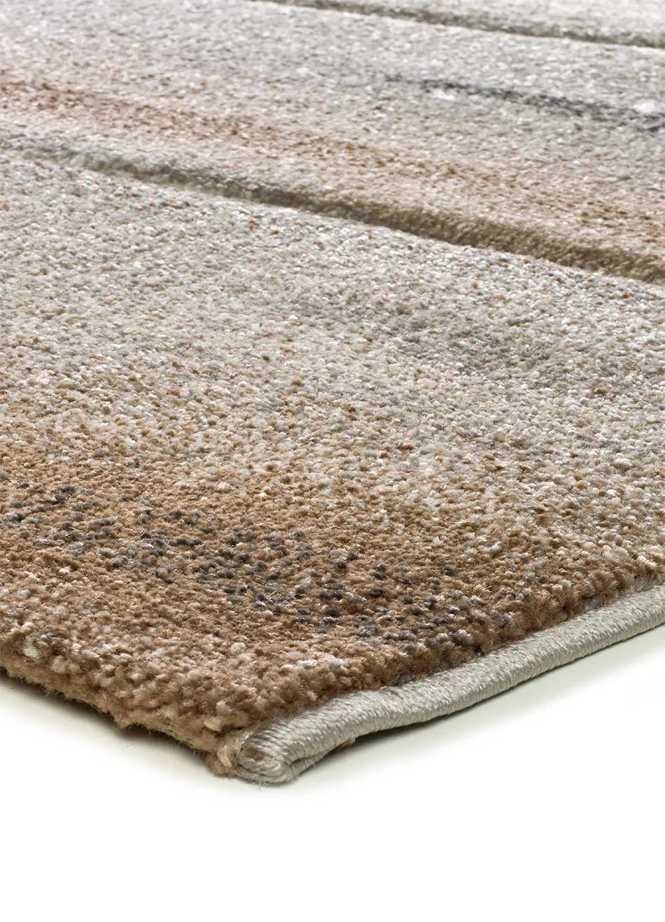Tapis intérieur beige / marron rectangulaire l.200 x L.290 cm BADET abstrait - ATTICGO - 3
