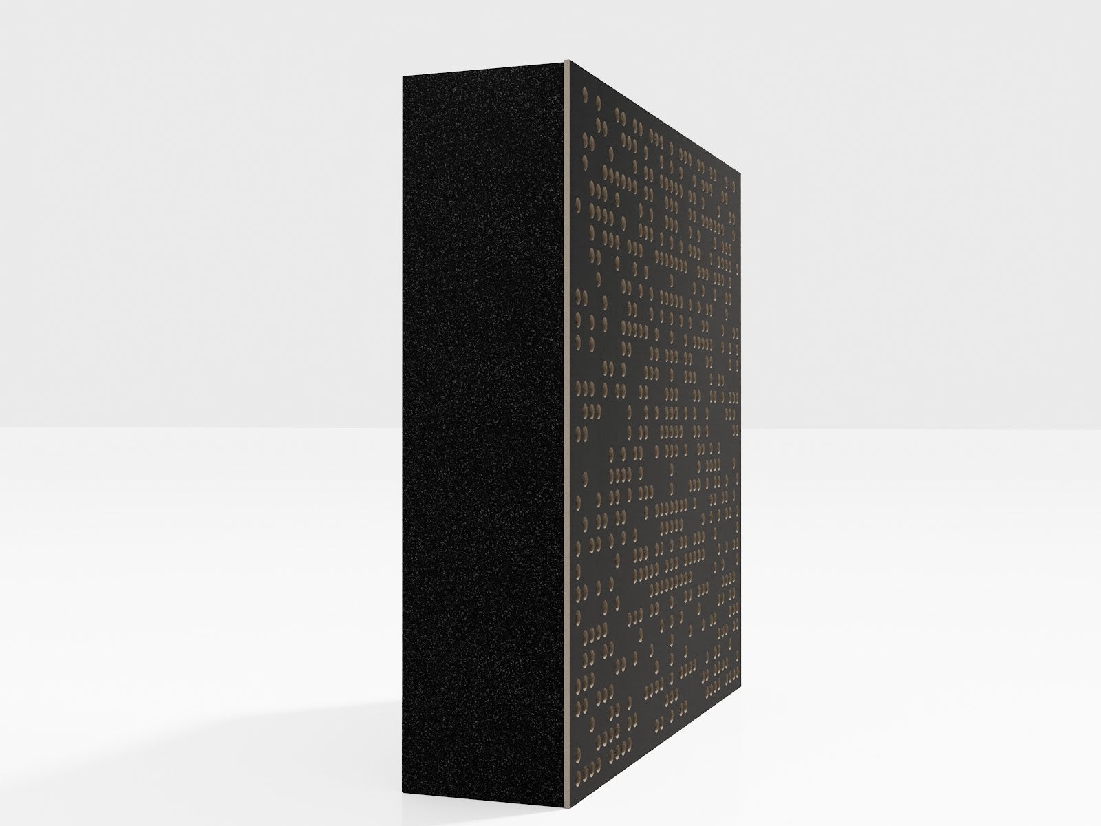 Lot de 2 Panneaux acoustiques AbFuser BINAR absorbants-diffusants 50x50x12cm -0,5 m² surf.totale -MDF perforé laminé et mousse acoustique -Noir - 3