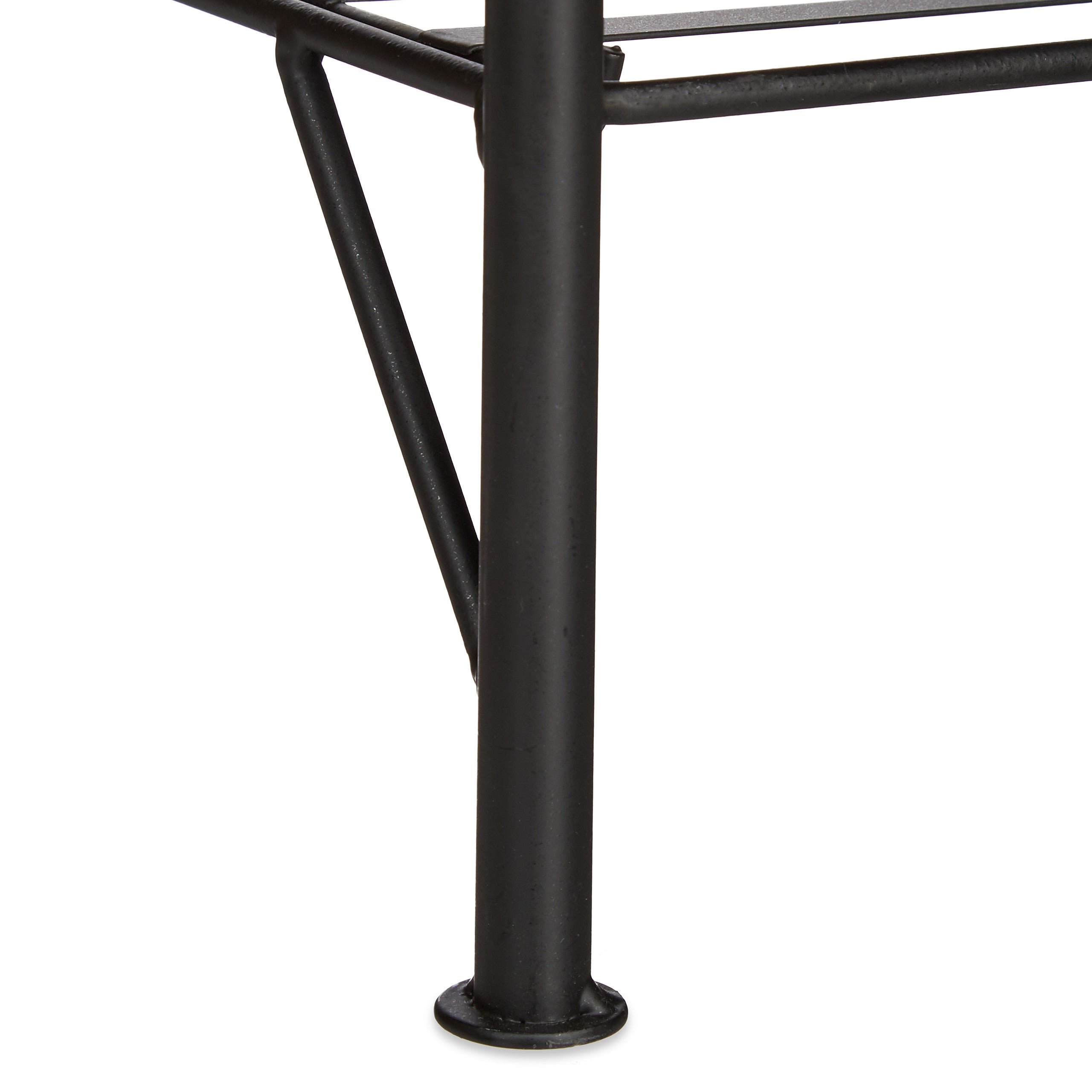 Etagère à fleurs en métal 4 niveaux meuble plantes pliable présentoir HxlxP 157 x 44 x 24 cm, noir, Relaxdays - 7