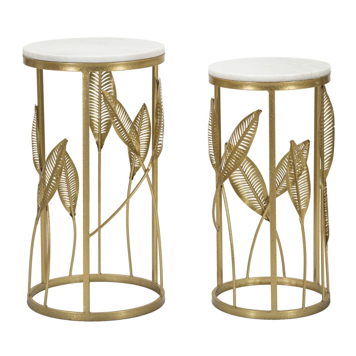 Zestaw Stolików Pomocniczych Gogli, Metal, Złoto, Seven Design