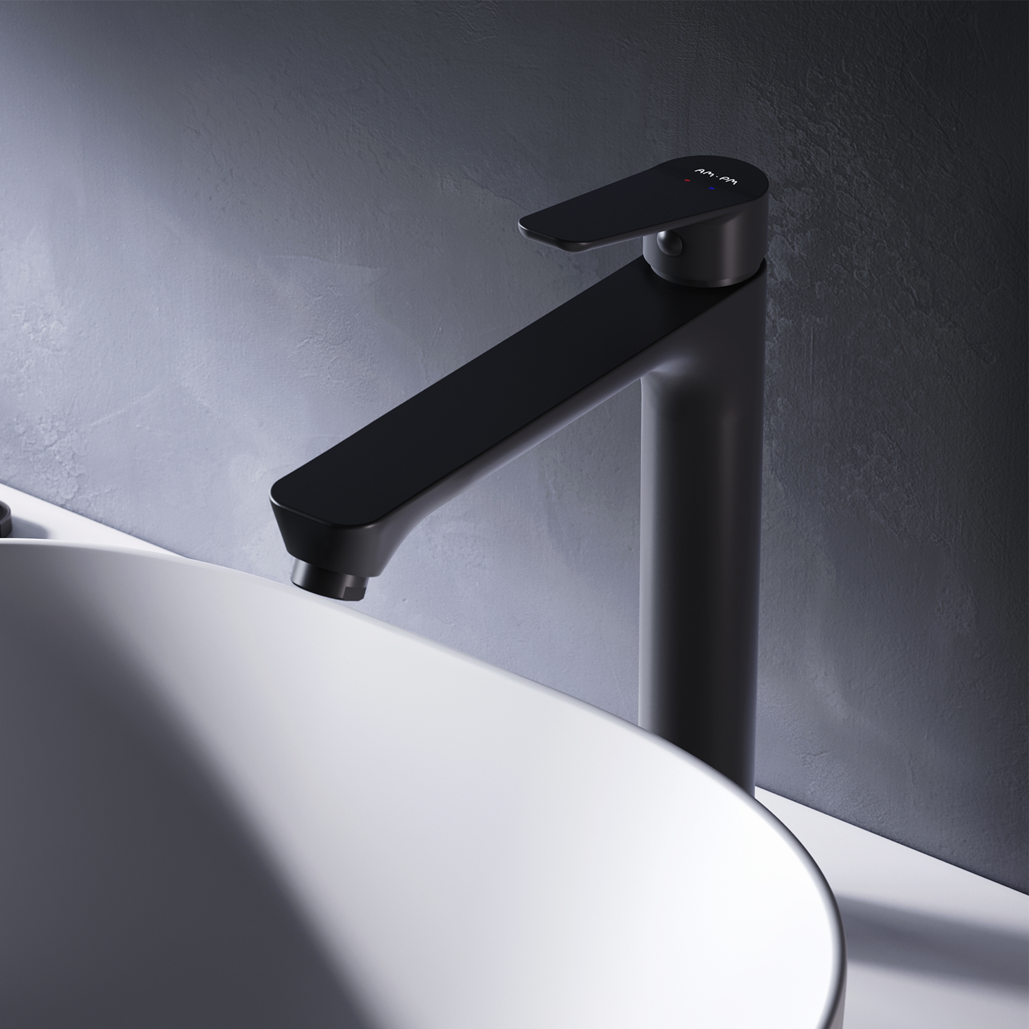 Bateria umywalkowa, czarna, rozmiar L, FTA92022 AM.PM