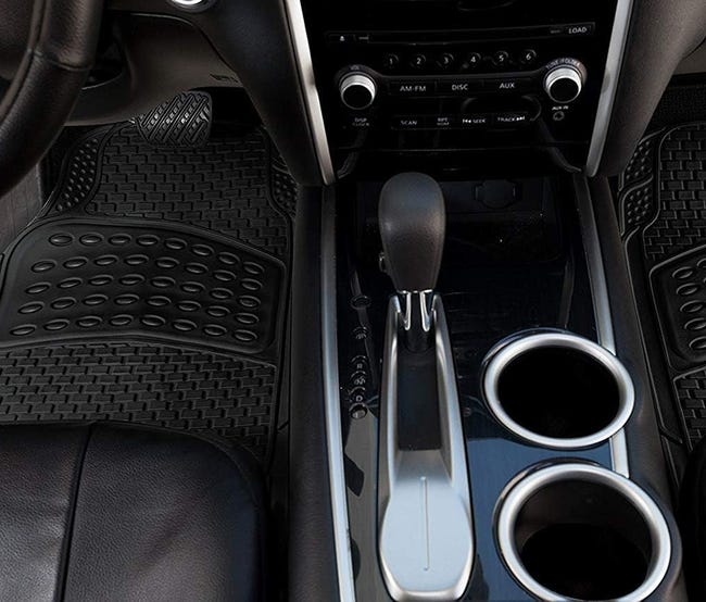 Tappetini Auto In PVC | Set 4 Pezzi | Impermeabili E Ritagliabili | Per Sabbia, Fango | Facili Da Pulire - Foto 7